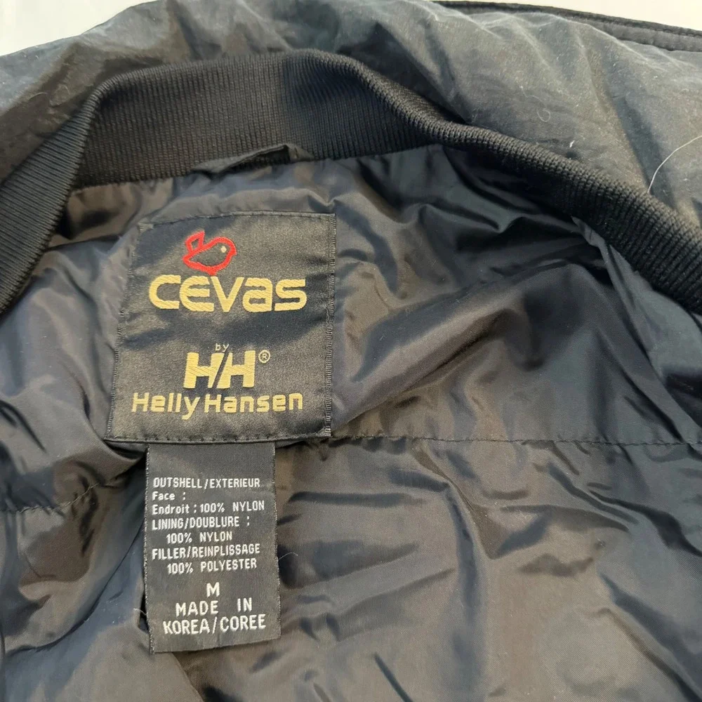 CEVAS Helly Hansen VTG Teal Purple Colorblock Ski Jacket Winter Coat Mens Medium